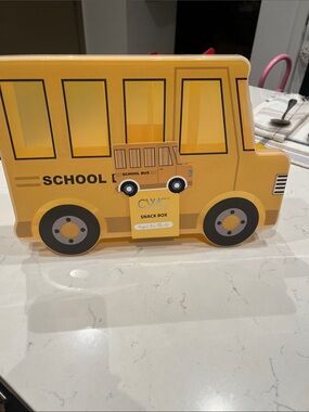 Yellow School Bus Snack Box for Kids